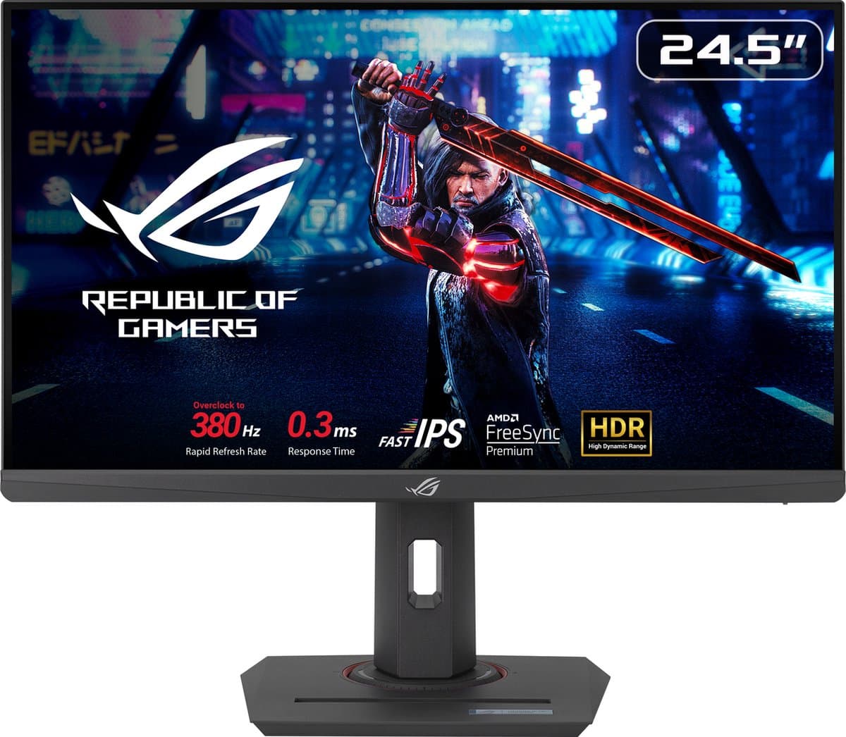 ASUS ROG Strix XG259QNS eSports Gaming Monitor - FHD IPS - 380Hz - 1ms - FreeSync Premium - USB Hub - 25 Inch - Afbeelding 1