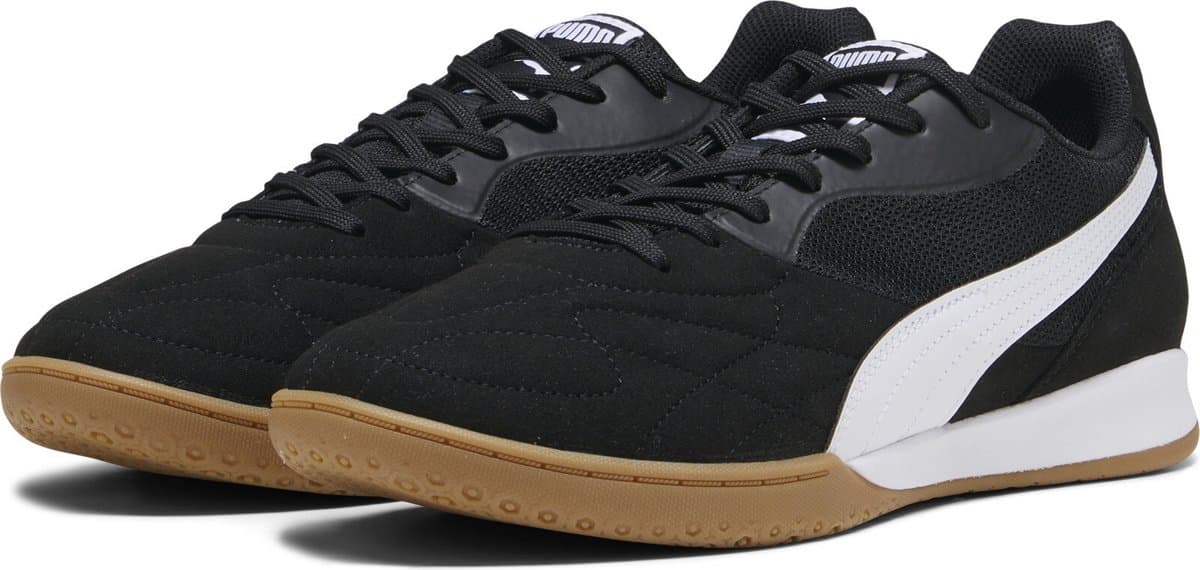 PUMA KING TOP IT Unisex Sportschoenen - PUMA Black-PUMA White-PUMA Gold - Afbeelding 1