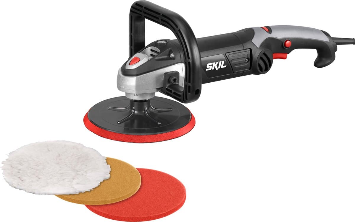 SKIL Polijstmachine 1200W - Poetsmachine Auto - Poliermachine - Polijstmachine Auto - Soft Start - Inclusief Polijstschijven 180mm - Skil 1144 AA - Afbeelding 1