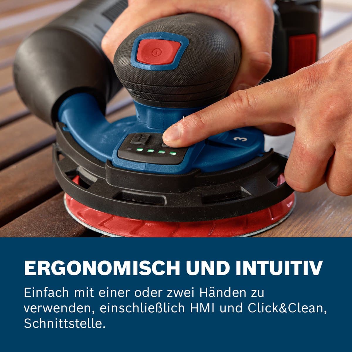 Bosch Gex 18V-150-3 Solo L-Boxx Accu-Excenterschuurmachine (accu schuurmachine) - Afbeelding 1