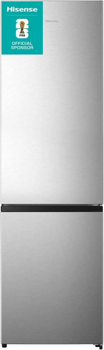 Hisense RB440N4ACA, Koelkast met A Energielabel - Koel-vriescombinatie - No Frost - RVS - Multi-Air Flow - Fast Freeze - 35dB (A) -Inverter Compressor - 336 Liter - Afbeelding 1