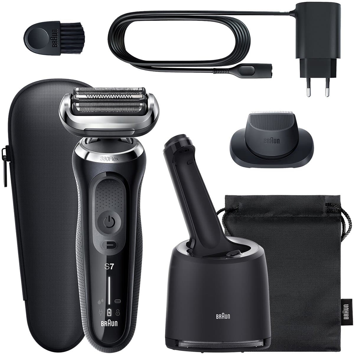 Braun Series 7 71-N7200cc - Elektrisch Scheerapparaat Mannen - Met Precisietrimmer - SmartCare Center - Zwart - Afbeelding 1