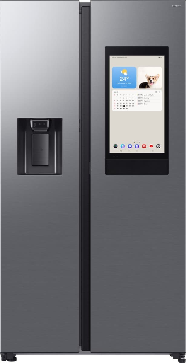 Samsung Family Hub™ RS90F66BETEF - 9-serie - Amerikaanse koelkast - Wifi - Mat inox - Afbeelding 1