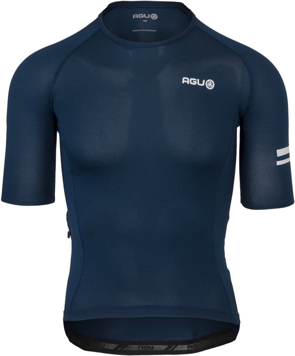 agu Breakaway - Fietsshirt Heren - Ritsloos - Aerodynamisch - Blauw - Duurzaam - 4 Achterzakken - Afbeelding 1