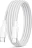 C naar USB C-Kabel 1m, 60W Nylon Gevlochten Oplaadkabel, Snellader Type C compatibel met iPhone 17/16/15 Pro Max/Plus, MacBook Pro/Air, iPad Pro/Air, Samsung Galaxy S26/S25/S24 Ultra, wit