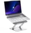 Dailygoods - ORICO Laptopstandaard, ergonomische en geventileerde laptopstandaard, verstelbare hoogte en opvouwbaar ontwerp, laptopstandaard voor MacBook Air, Pro en notebooks van 10-17 inch - ST11, zilver