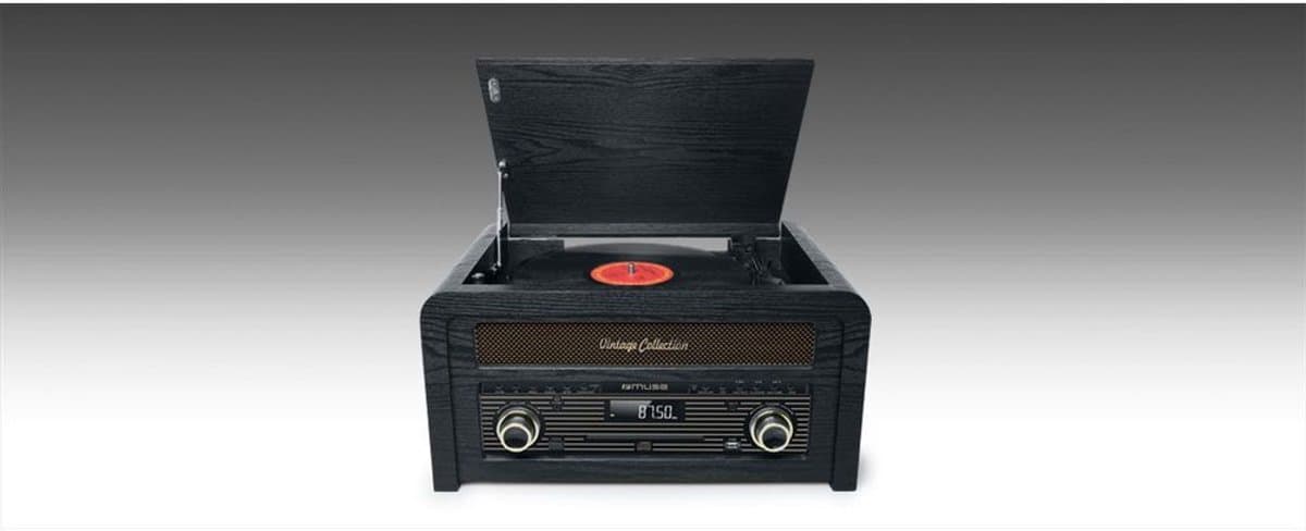 Muse MTB-1150DAB - Vintage muziekcenter met DAB+/FM-radio, CD- en platenspeler en bluetooth - Afbeelding 1