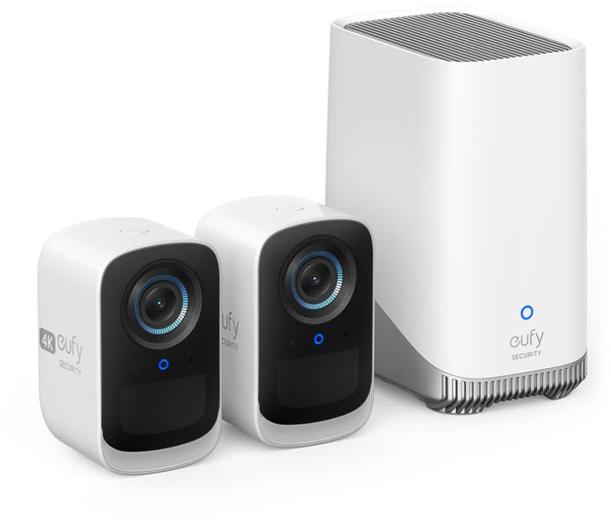 eufy Security eufyCam 3C HQ 4K met Homebase 3 - 2 beveiligingscamera/ IP camera - 180 dagen batterij - Voor binnen & buiten - Afbeelding 1