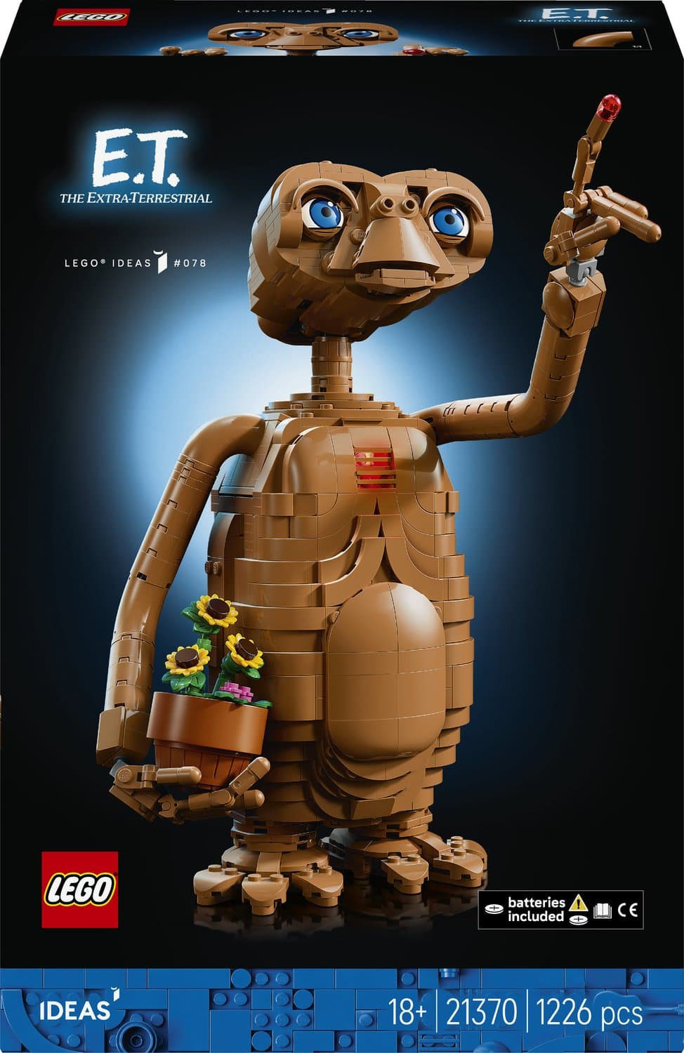 LEGO Ideas E.T. the Extra-Terrestrial Bouwpakket voor Volwassenen en Woondecoratie 21370 - Afbeelding 1