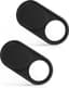 imluckies Webcam Afdekking voor MacBook Pro, Laptop, MacBook air, iMac, iPad, PC, iPhone, Ultra Dunne en Verschuifbare Metalen Camera Cover, Zwart [2 stuks]