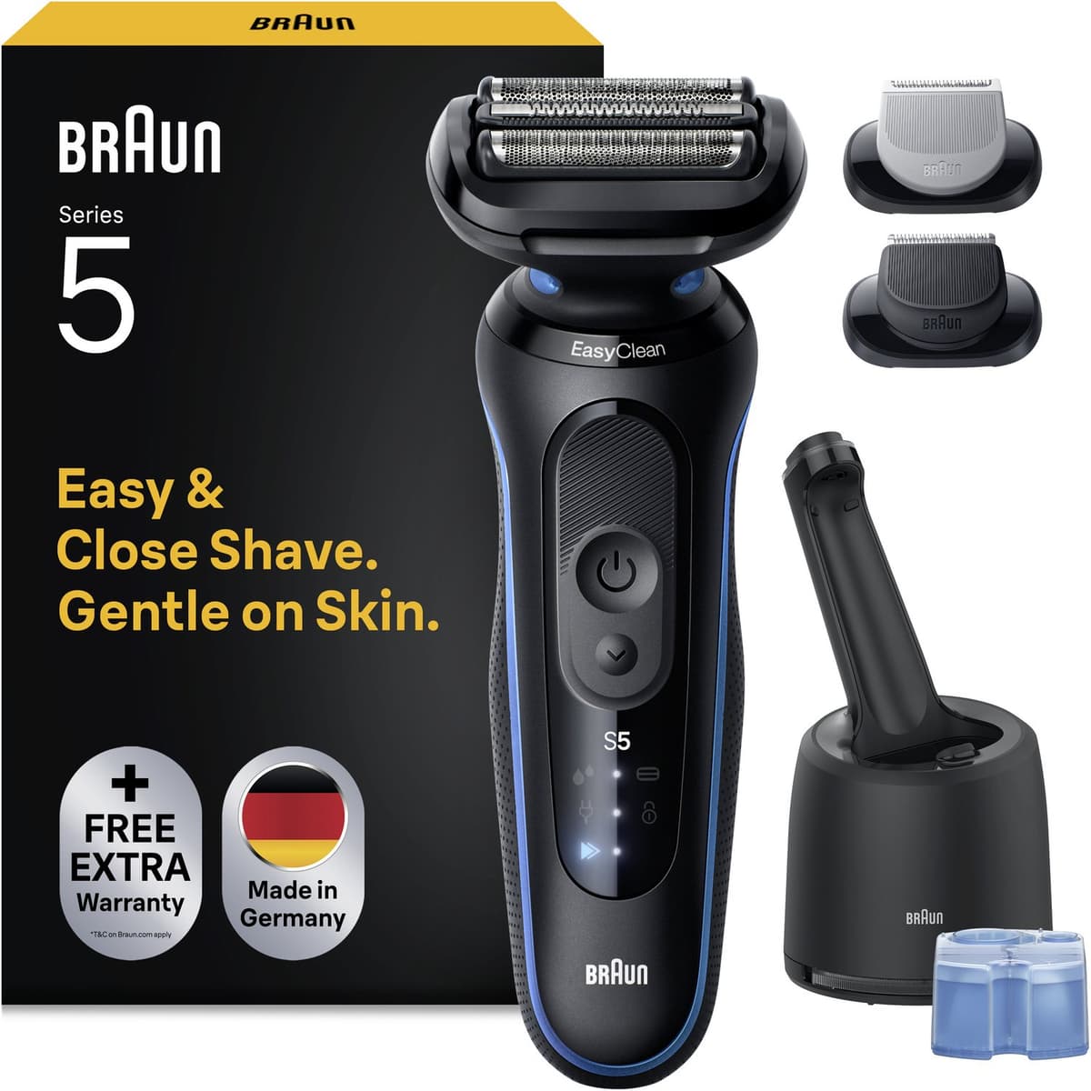 Braun Series 5 52-B7650CC - Elektrisch Scheerapparaat - SmartCare Center - Baardtrimmer opzetstuk - 100% Waterdicht - Afbeelding 1