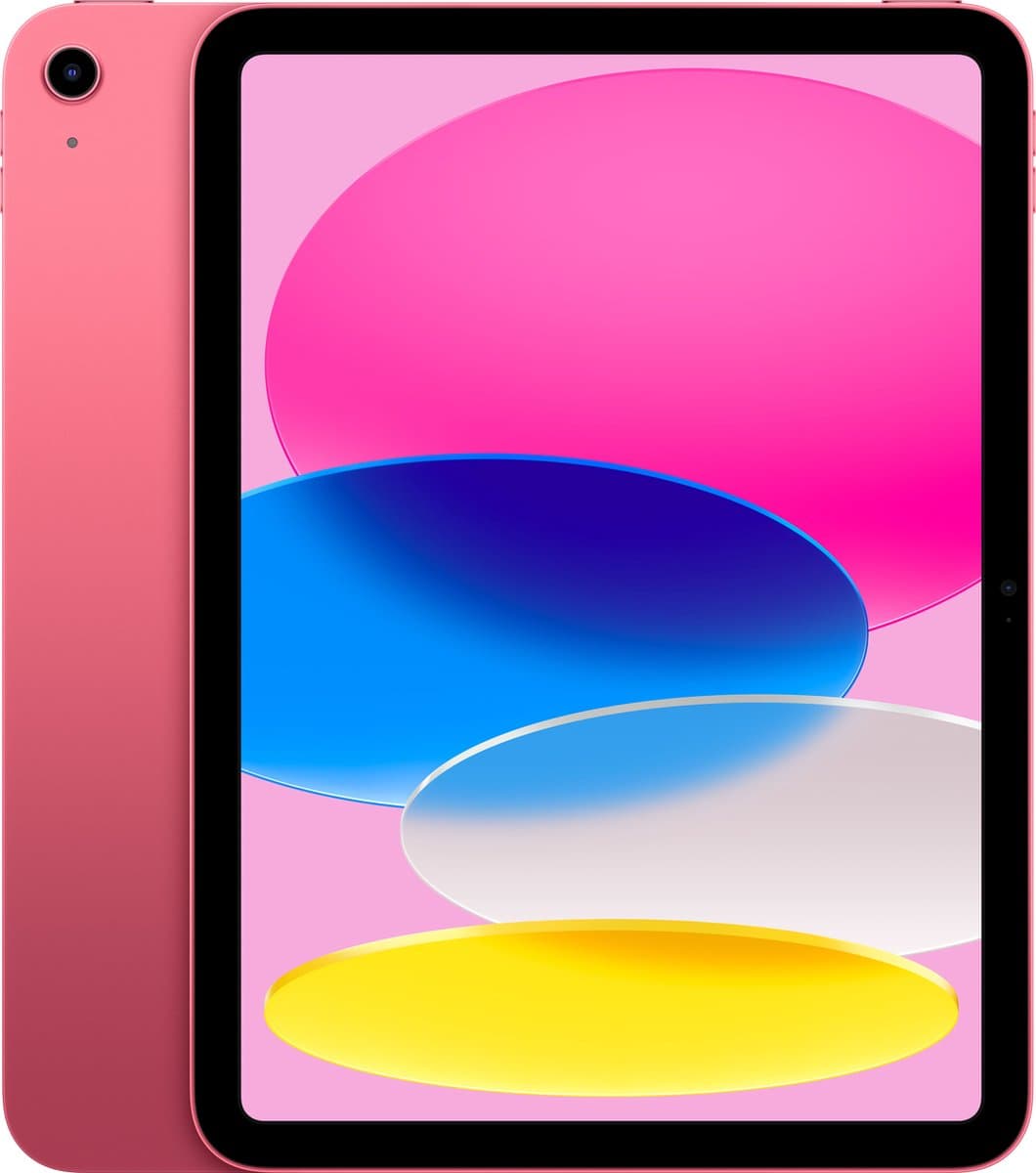 Apple iPad (2022) - Met USB-lader - 10.9 inch - WiFi - 256GB - Roze - 10e generatie - Afbeelding 1