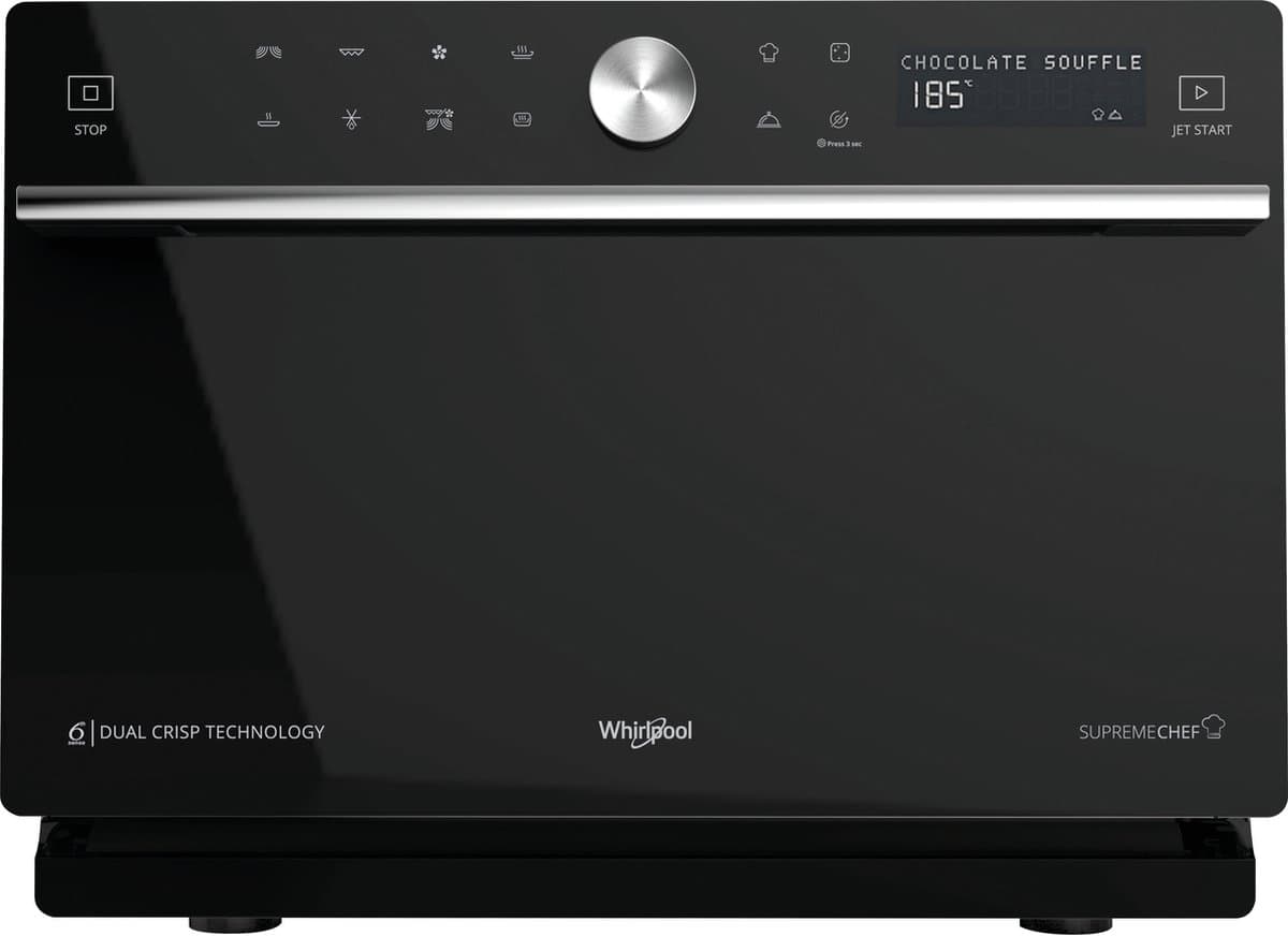 Whirlpool Supreme Chef MWSC 9133 SB - Combimagnetron - 33 liter - 1000 watt - Zwart - Afbeelding 1