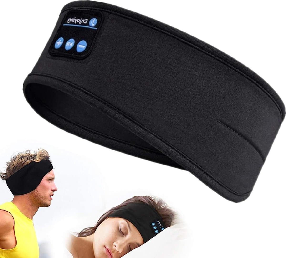 Slaapmasker Bluetooth Draadloze Hoofdtelefoon 5.2 Hoofdband Sport Oortelefoon- Muziek Slapen Oogmasker Oordopjes HD Stereo Luidspreker- Moeder Vrouwen Mannen Tiener Running Cool Gadgets - Afbeelding 1