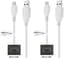 2 stuks OneOne 1,2m Micro USB kabel. Stevige laadkabel. Oplaadkabel snoer past op past op Nintendo console Classic Mini NES / Mini SNES. (alleen voor de Mini consoles) / Sony Playstation 4 controller / Xbox One controller