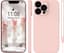 Hulpje voor iPhone 13 Pro Max, siliconen hoes, 6.7 inch, roze