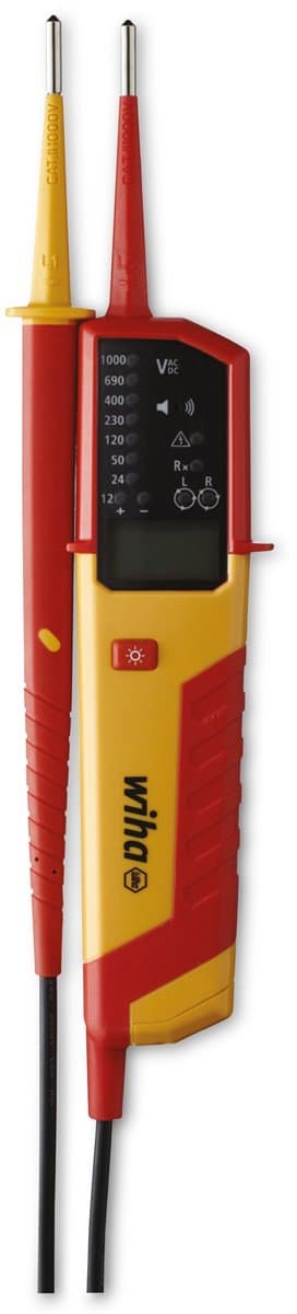 Wiha spanningszoeker en doorgangstester eMobility 12-1.000 VAC - CAT IV (44319) - Afbeelding 1