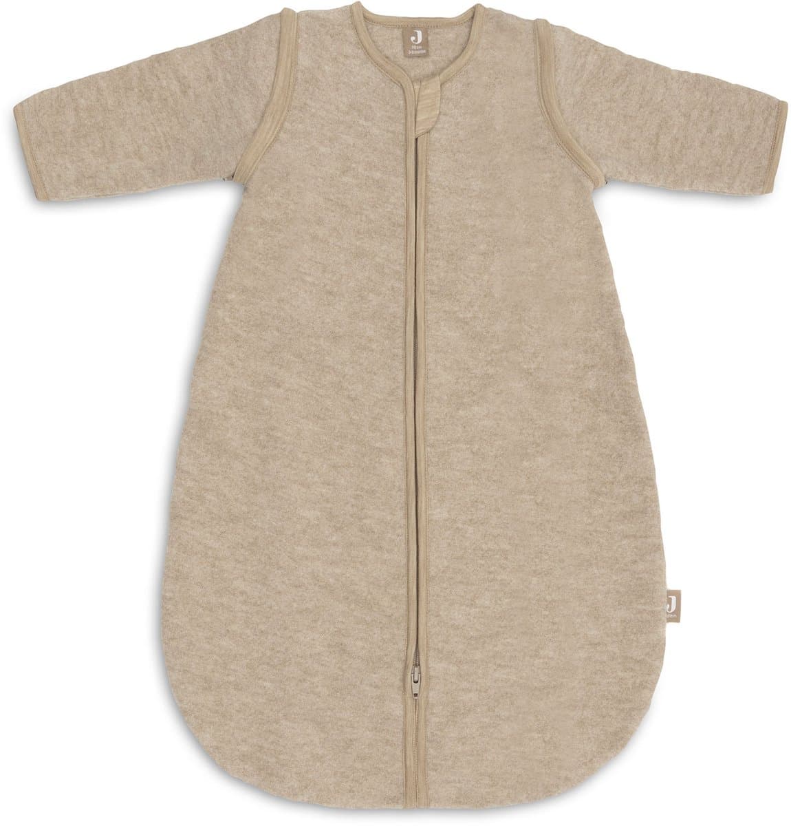 Jollein Slaapzak met afr. mouw Rond 70cm Merino Wol Felted Natural - Afbeelding 1