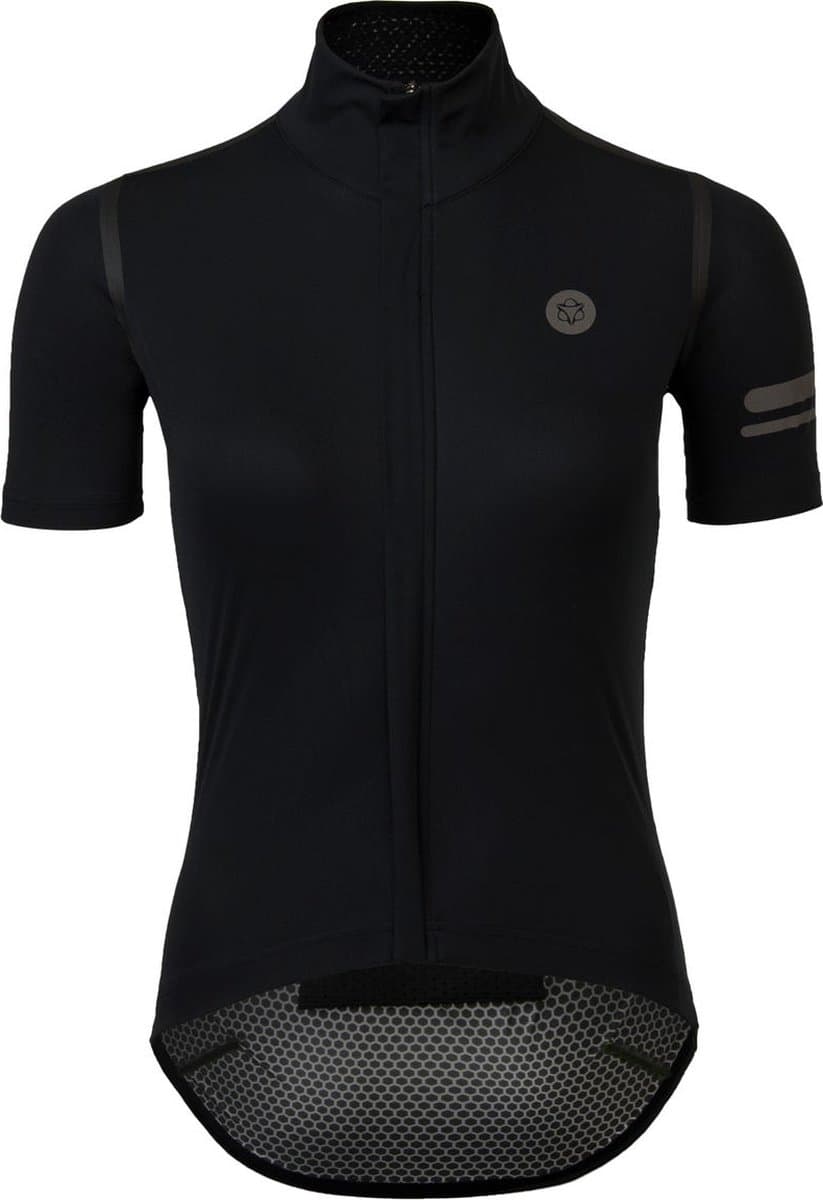 AGU Rain Jersey - Fietsshirt - Wielrenshirt - Dames - Zwart - M - Waterdicht - DWR Coating - Getapete naden - Afbeelding 1