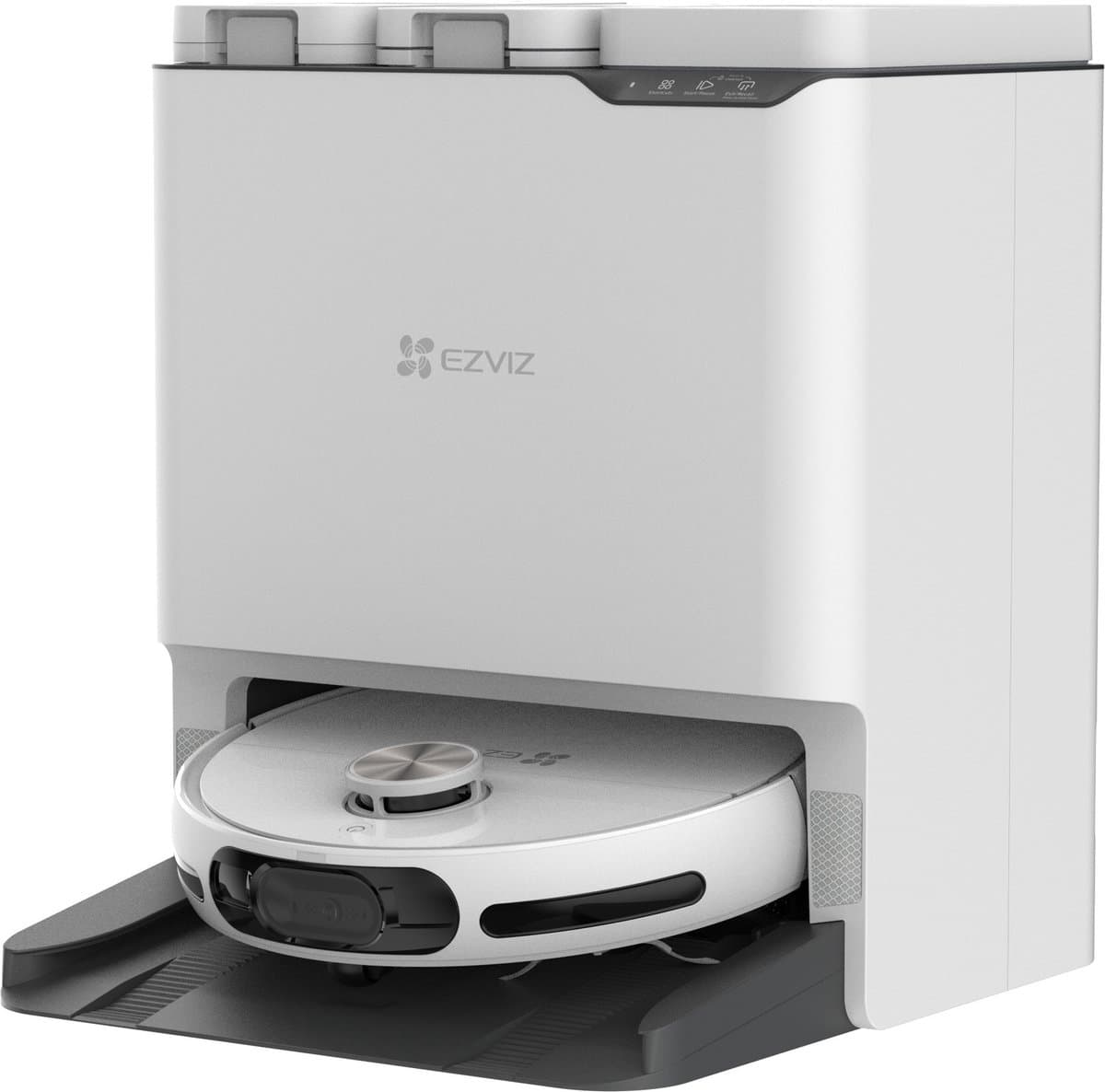 EZVIZ RS20 Max Robotstofzuiger – 13.000 Pa ultrasterke zuigkracht – AI-taakautomatisering – Obstakeldetectie voor 108 soorten objecten – Slimme vlekdetectie & automatisch opnieuw dweilen – Dynamisch dweilen langs randen & in hoeken - Afbeelding 1