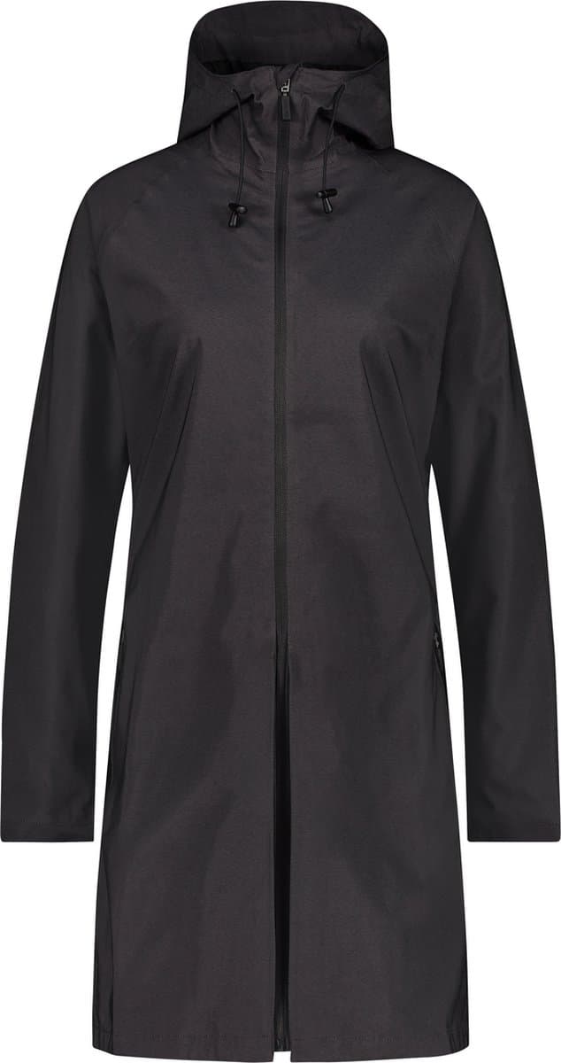 agu SEQ Regenjas Dames Waterdicht - Zwart - Waterkolom 5.000 mm - Om te ritsen tot poncho - Ventilatiepaneel op de rug - Afbeelding 1