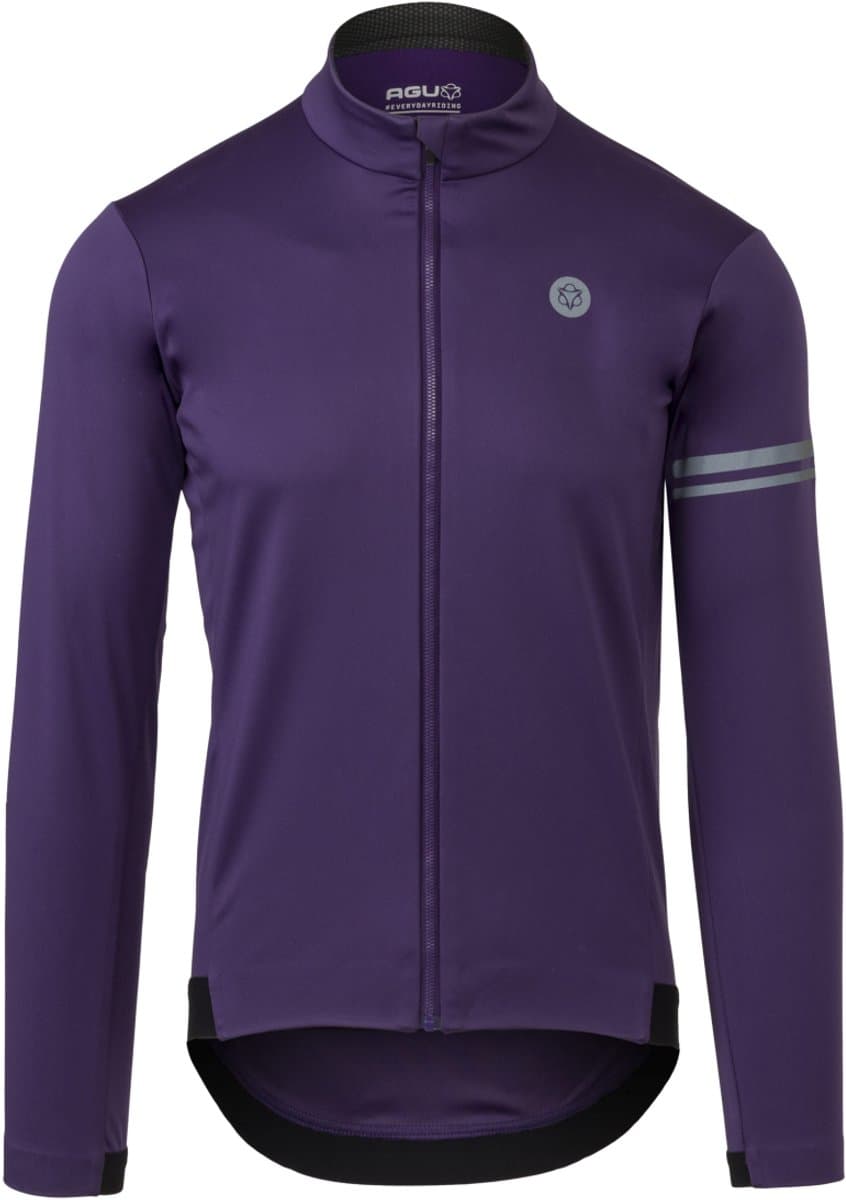 agu Performance - Winterjack Heren - Wielrenjas - Paars - Winddicht en waterafstotend - Gerecycled softshell - Reflecterende achterzakken - Ventilatie op de rug - Afbeelding 1