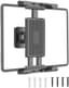 Wandhouder voor tablet, 360° draaibaar, van aluminium, universeel frame met uitbreidbare clip, compatibel met iPad Pro/Air/Mini, Kindle, modellen van 4,7 tot 15 inch, voor keuken, slaapkamer