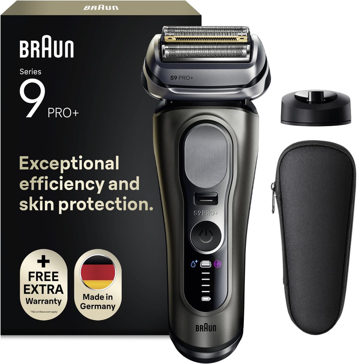 Braun Series 9 PRO+ 9615S - Elektrisch Scheerapparaat met Trimmer - Ultradunne Precisiescheerbladen - Pro SensoAdapt - Oplaadstandaard - Afbeelding 1