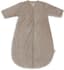 Jollein Slaapzak met afritsbare mouw Rond 90cm Rib Milky Coffee