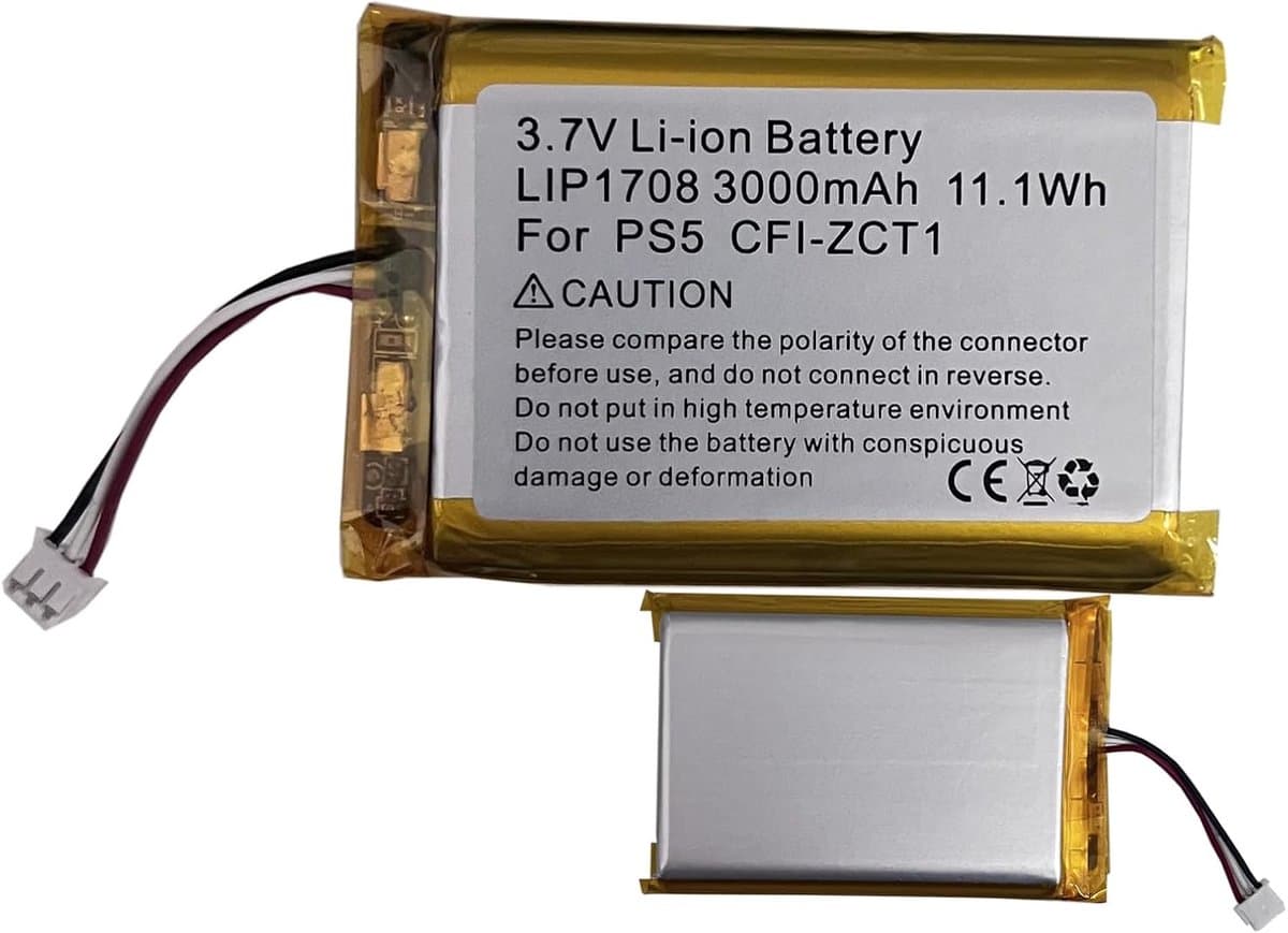 LIP1708 3000 mAh compatibel met So-ny Play-Station 5 Dualsense PS5 draadloze controller CFI-ZCT1W batterijvervanging - Afbeelding 1