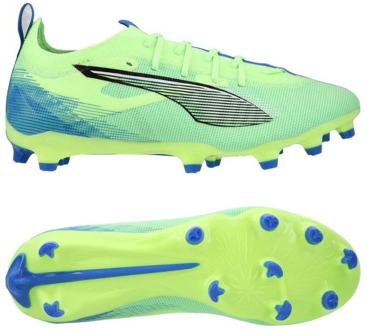 PUMA Ultra 5 Pro FG/AG - Maat 46 - Voetbalschoenen - Fizzy Apple / Puma White / Bluemazing - Afbeelding 1