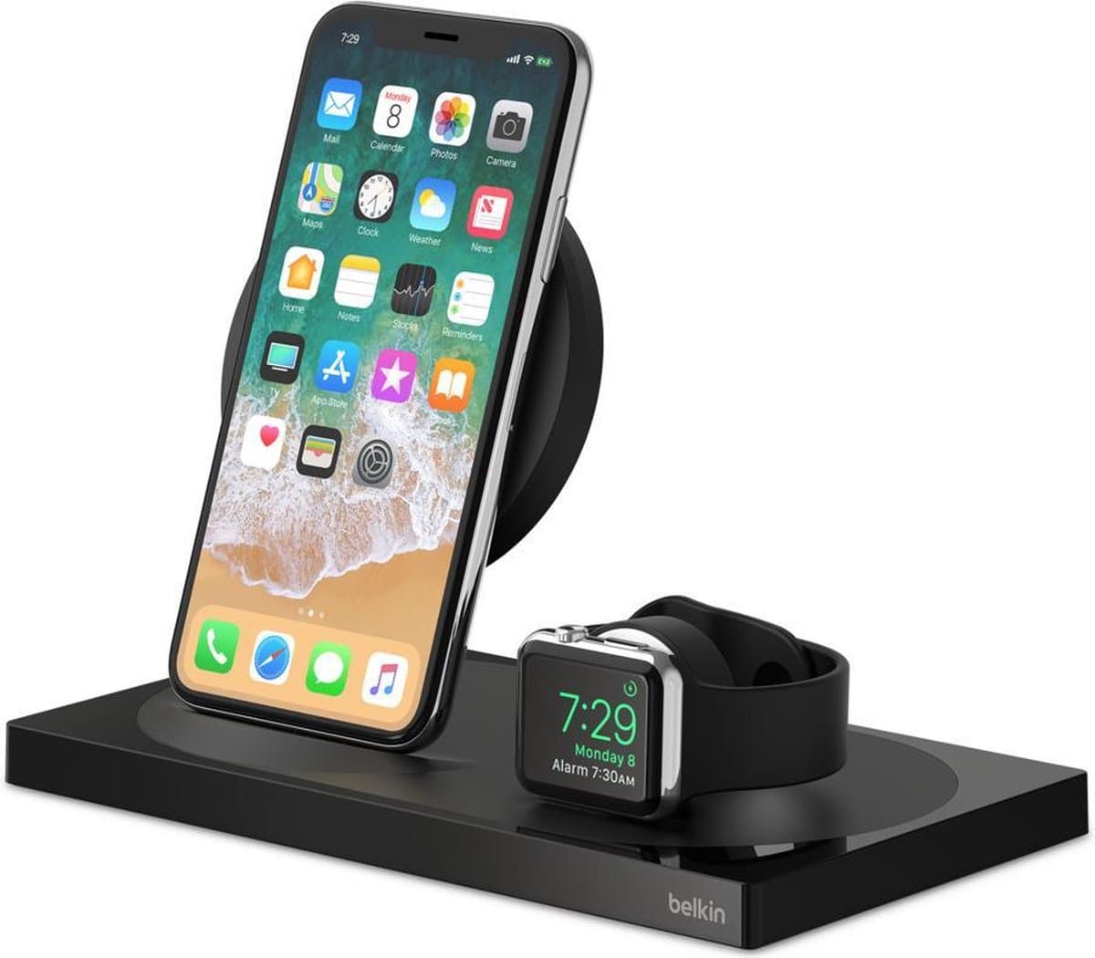 Belkin Oplaadstation voor Apple Watch/iPhone 7.5W - Zwart - Afbeelding 1