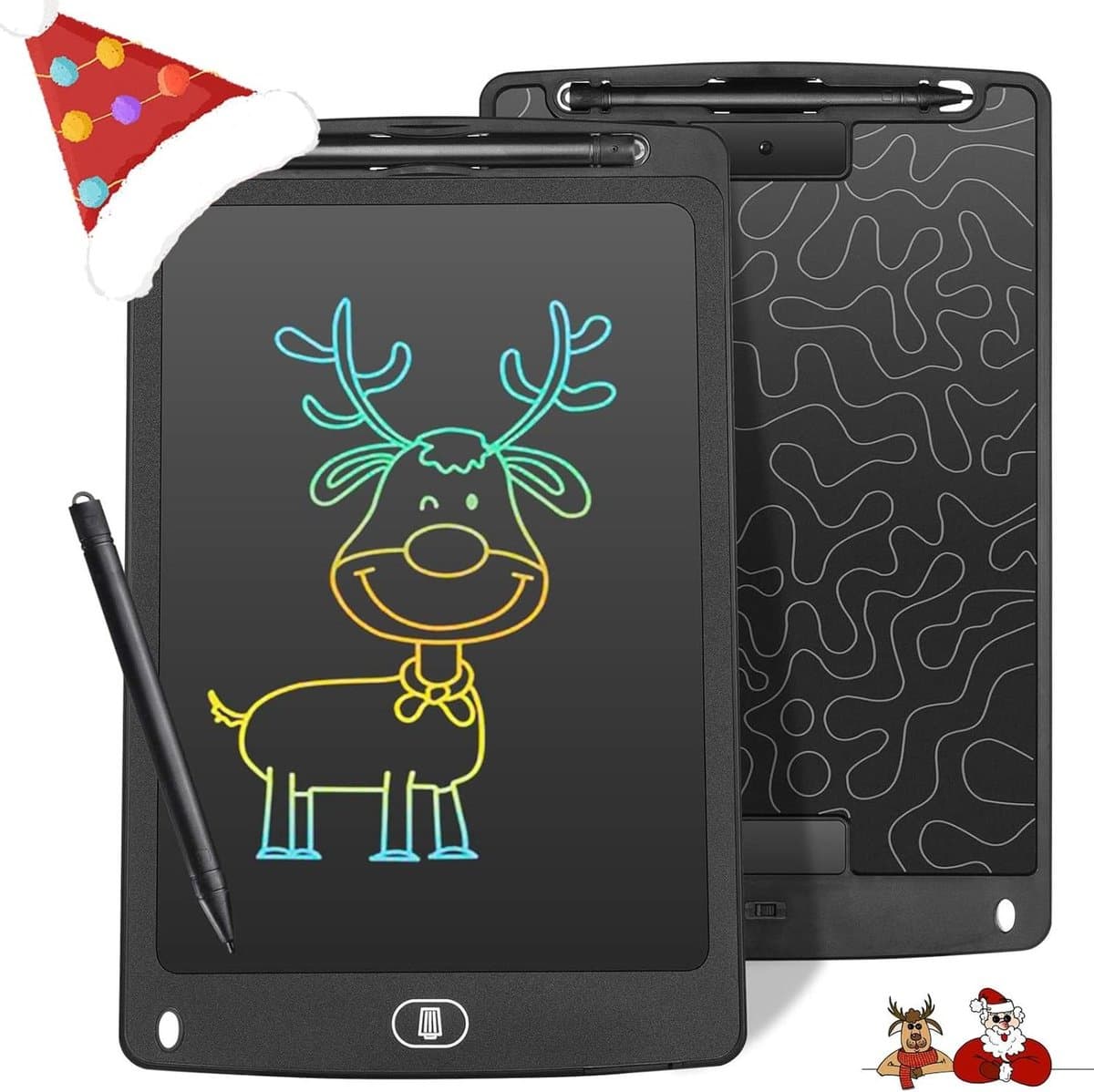 10 inch Elektronisch LCD-schrijfbord - Kleurrijk Schrijfbord - Digitaal Tekenbord - Grafische Tablet - Kinderspeelgoed - Cadeaus voor Volwassenen - Zwart Tekenbord - Afbeelding 1