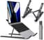 Verstelbare laptopverhoger - aluminium ergonomische opvouwbare draagbare tablethouder bureaustandaard voor MacBook, Lenovo, Dell, HP, meer 10-15,6 inch laptops - zwart