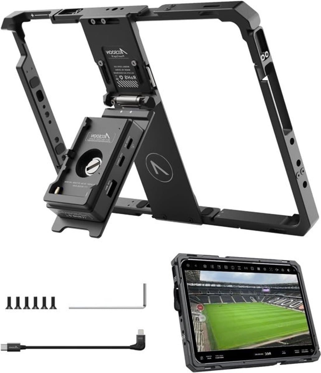 Power Cage voor iPad Gen 5-10, Air 3-5, Pro 9.7, 10.5, 11 inch - voor Red KOMODO Gimbal - Afbeelding 1