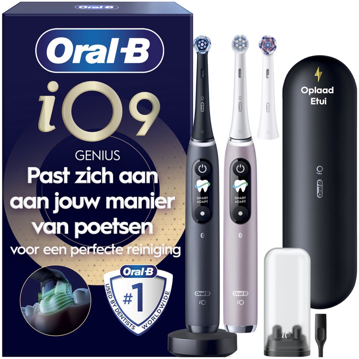 Oral-B Special Edition iO 9 - Roze en Zwart - Elektrische Tandenborstel - Duopack - Afbeelding 1