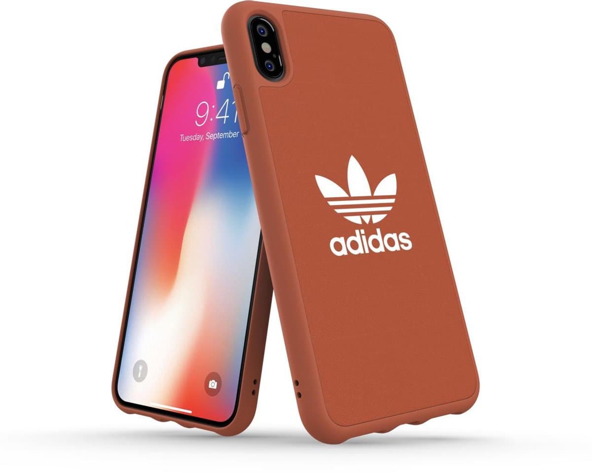 adidas Originals Moulded Case CANVAS hoesje iPhone XS Max - Oranje - Afbeelding 1