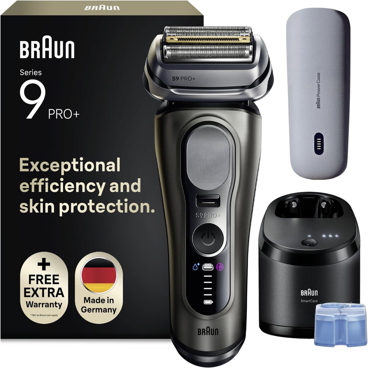 Braun Series 9 PRO+ 9675CC - Elektrisch Scheerapparaat met Trimmer - Ultradunne Precisiescheerbladen - Pro SensoAdapt - SmartCare Center