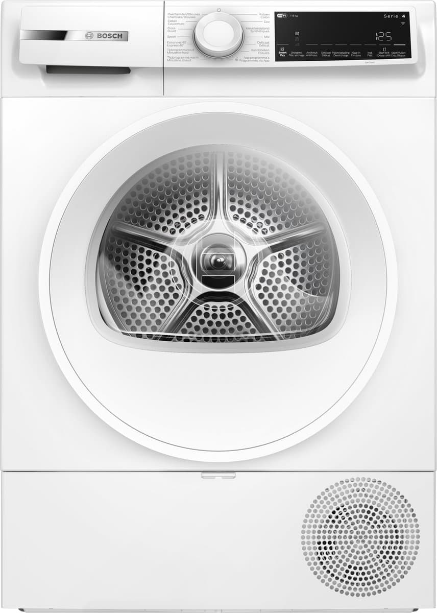 Bosch WQJ23200FG Serie 6 - Warmtepompdroger - 8 kg - Auto Dry droogt automatisch tot de gewenste droogtegraad - Home Connect - Wit - NL/FR Display - Afbeelding 1
