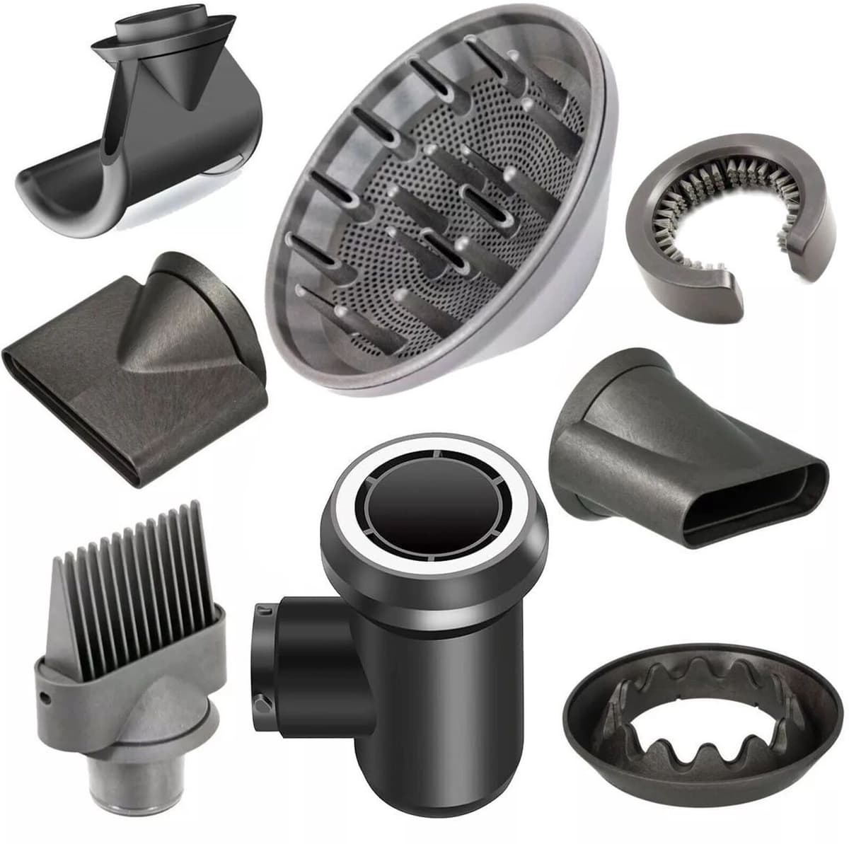 Dyson Airwrap Origin Opzetstukken/Accessoireset van Plus.Parts® geschikt voor Dyson - 8 delig! - Afbeelding 1
