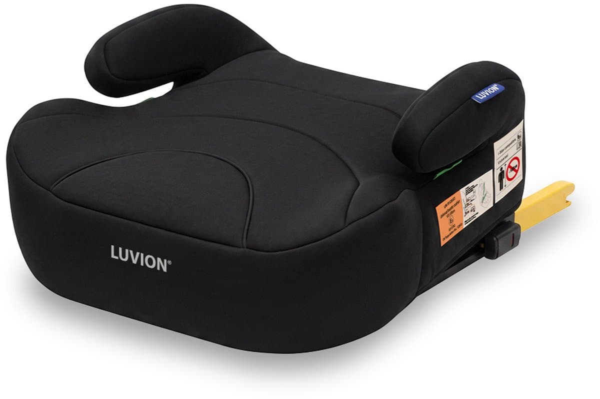 LUVION® Apex ISOFIX Eclipse Black – Zitverhoger Auto met ISOFIX – Stoelverhoger – Booster Seat – UN R129 – 125-150 cm – 7 t/m 12 jaar – Zwart - Afbeelding 1