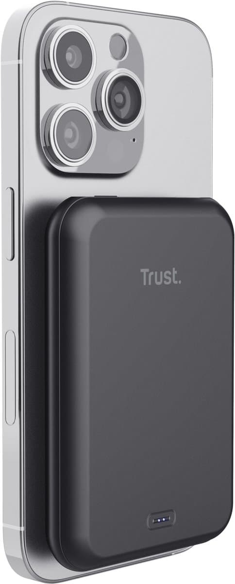 Trust Magno - Draadloze Magnetische Powerbank - 5000 mah - MagSafe - Voor iPhone 12 / 13 / 14 - Afbeelding 1