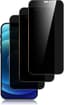 3 stuks, gehard glas tegen spionage voor iPhone 12, iPhone 12 Pro (6,1 inch), verbeterde privacyhoek 28 graden, ultra-resistente hardheid 9H, zonder luchtbellen (zwart)