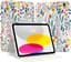 Beschermhoes voor iPad 11 Inch (A16) en 10.9 Inch met Pencil Houder, Verstelbare Stand en Bloemenpatroon