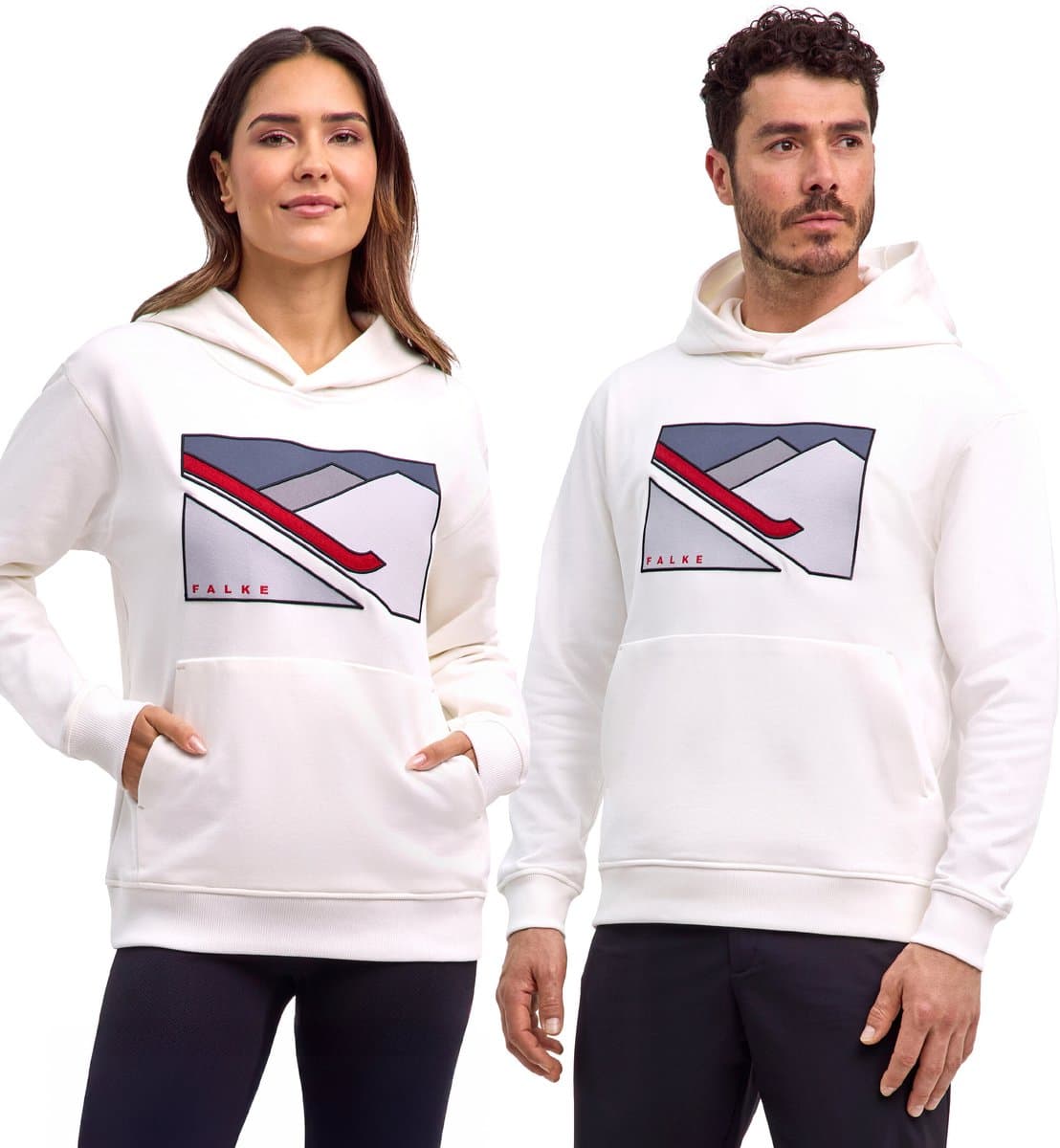 FALKE SK 130 Years verwarmend katoen hoodie heren wit - maat S - Afbeelding 1