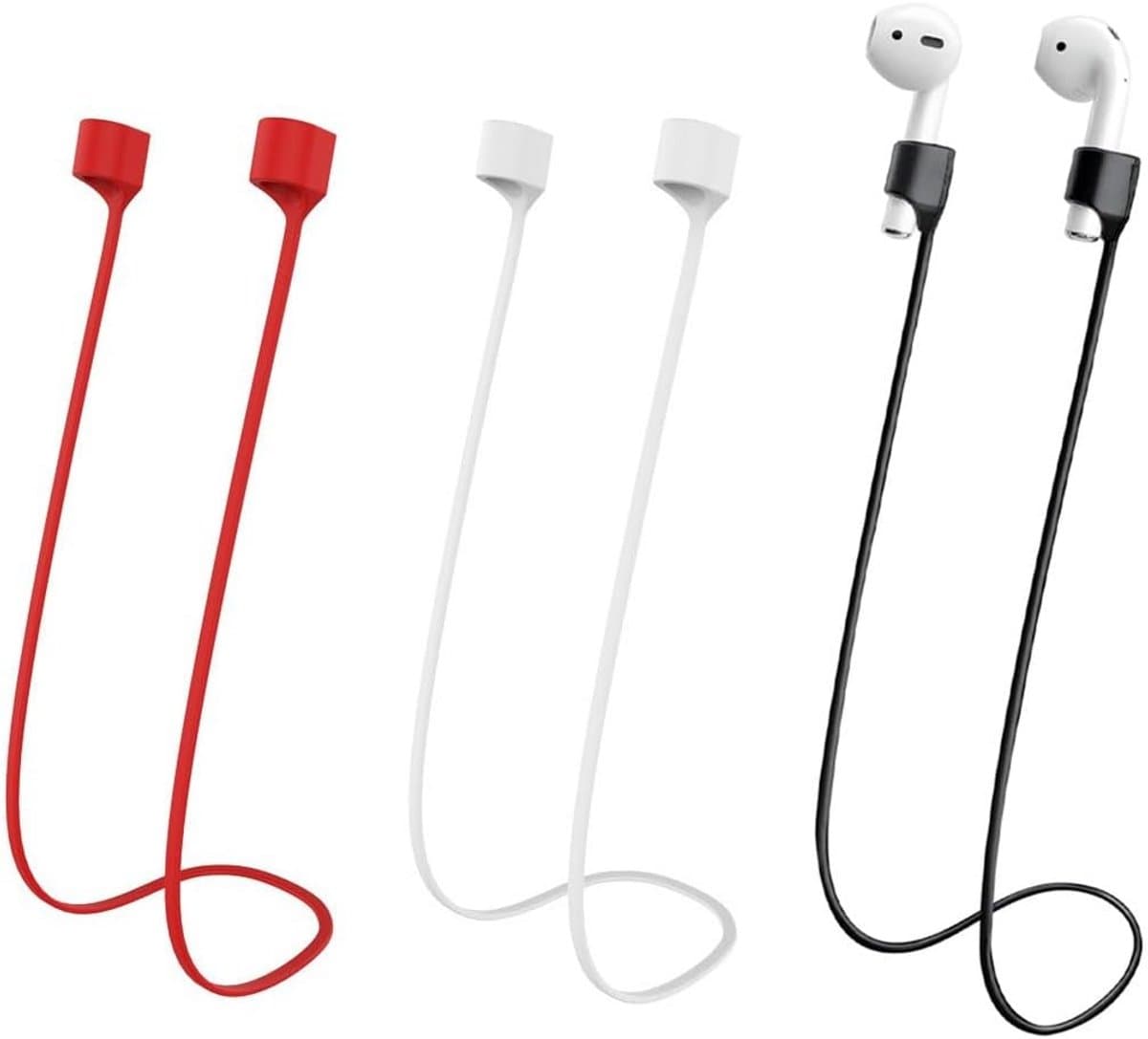 3-pack Anti-Verlies Bandjes voor Draadloze Oordopjes en Airpods - Afbeelding 1