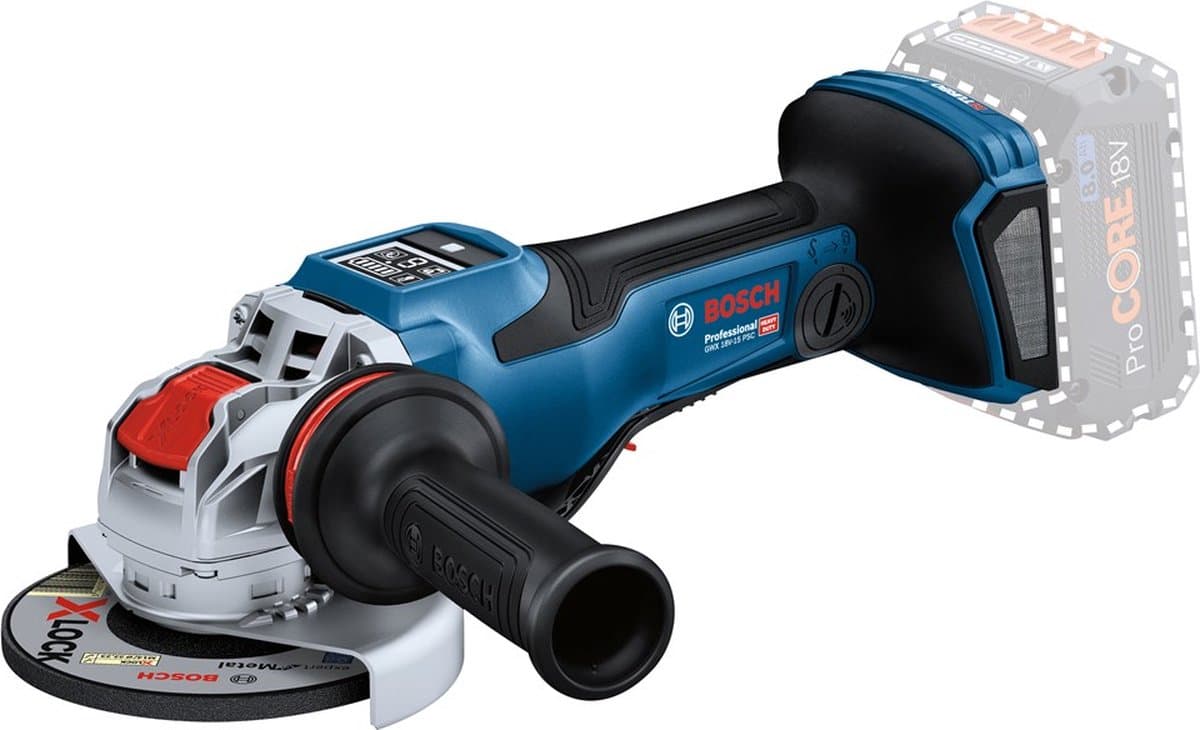 Bosch Professional GWX 18V-15 PSC Haakse slijper - BITURBO - Zonder 18V accu en lader - Afbeelding 1