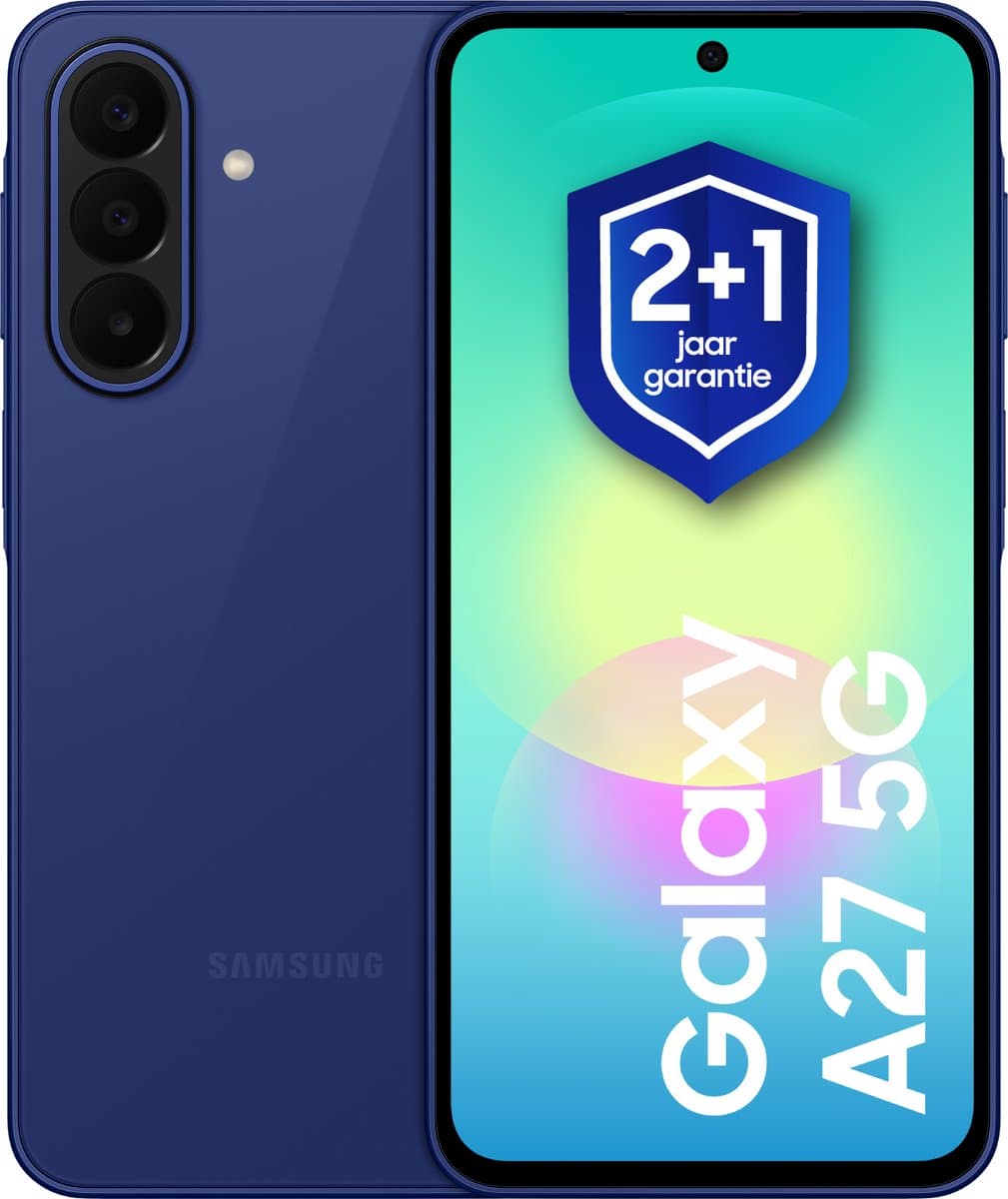 Samsung Galaxy A27 5G - Smartphone - 128GB - Blue +1 jaar extra garantie - Afbeelding 1