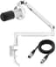 FIFINE T688W XLR - USB / XLR - Dynamische Microfoon - Met Boom Arm - Streaming - Podcasting - Gaming - Geschikt voor PS4 / PS5 / PC - Wit