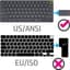 Franse AZERTY-toetsenbordbeschermer voor MacBook Pro/Max 14&16" M1-M4(A3112 A3401 A3185 A2780 A2991 A3403 A3186) Air 13,6&15,3" M2-M4(A3113 A3240 A2941 A3114 A3241) US/ANSI - Zwart